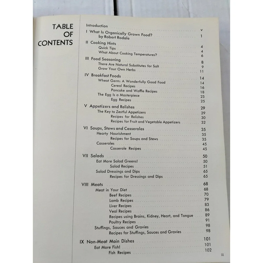 Natural Cooking The Prevention Way 1973 Vintage Hardcover Cookbook Rodale Press